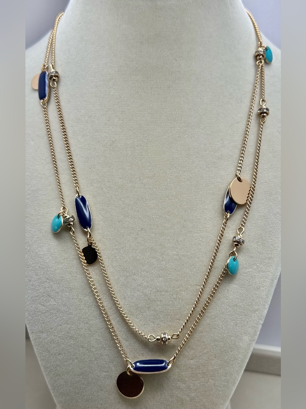 Vera Bradley Color Enamel Long Necklace NWT - Picture 2 of 7